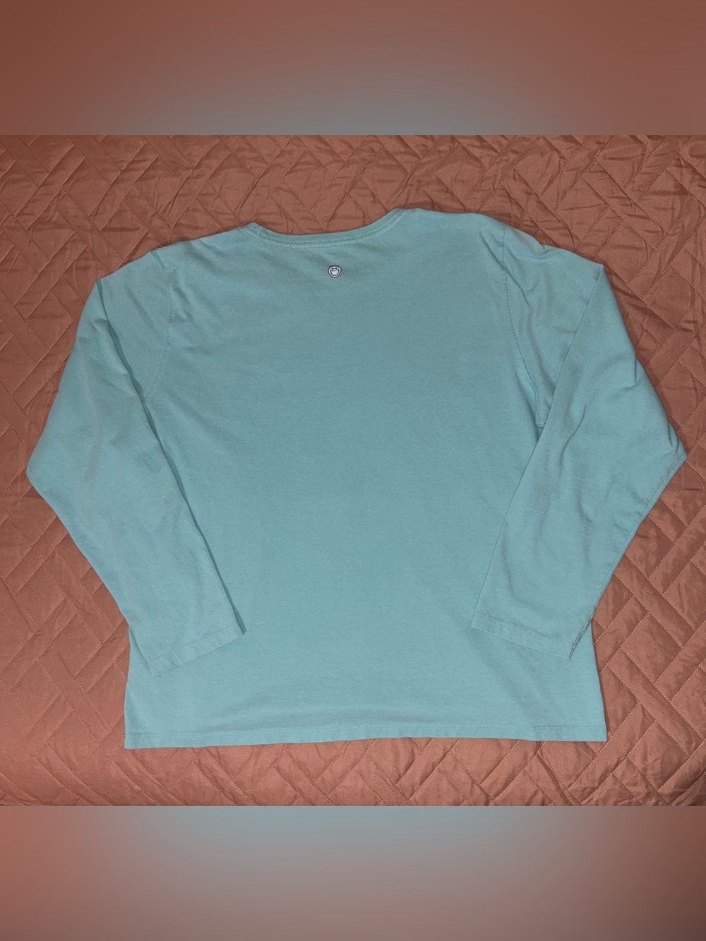 Life Is Good Horse Tee Aqua Teal Turquoise Long Sleeve Ladies XL - Picture 5 of 11